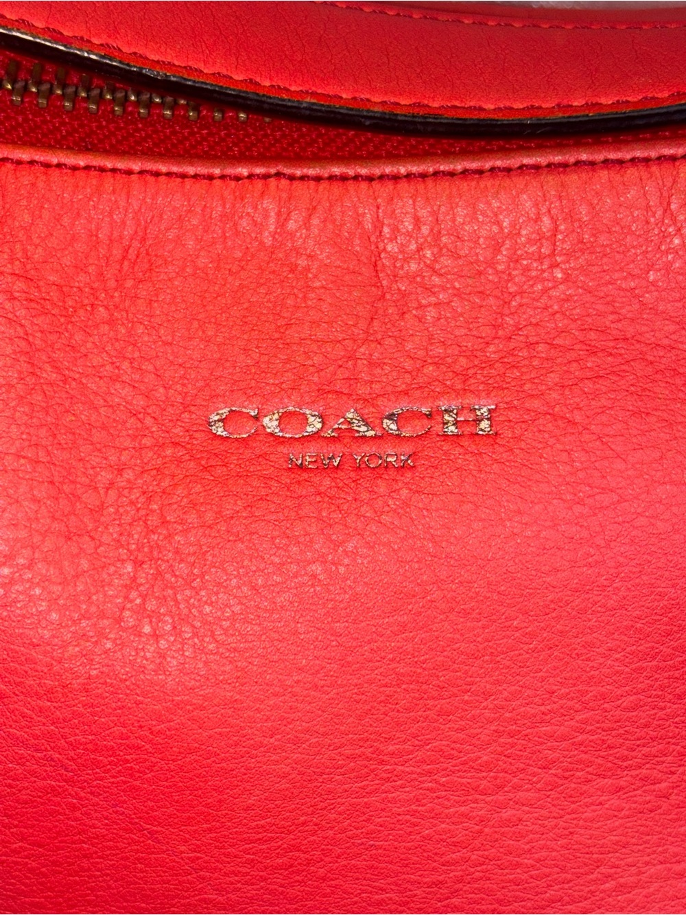 Authentic 2012 Coach Legacy Courtenay Hobo Bag Bright Coral NoK1293-22381 - Picture 5 of 12